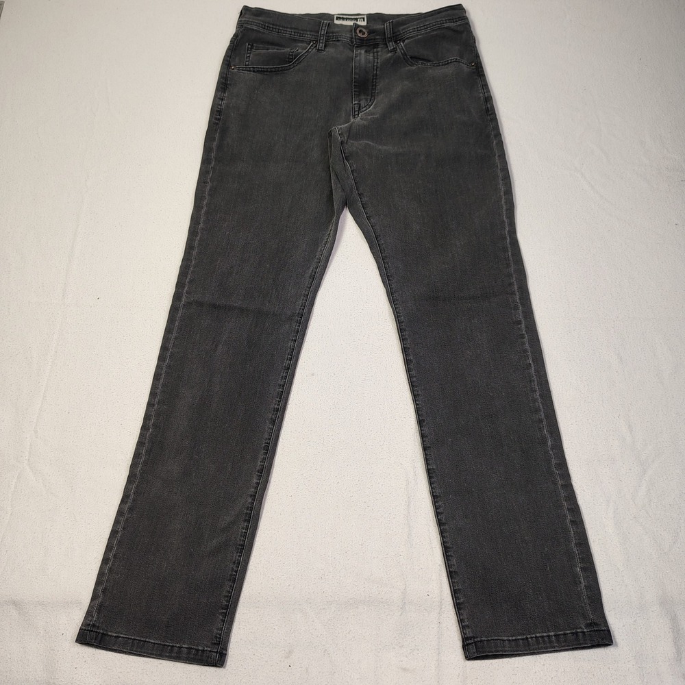 Travis Mathew‎ Jeans Men 30 Charcoal Grey Straight Leg Stretch Denim 123280